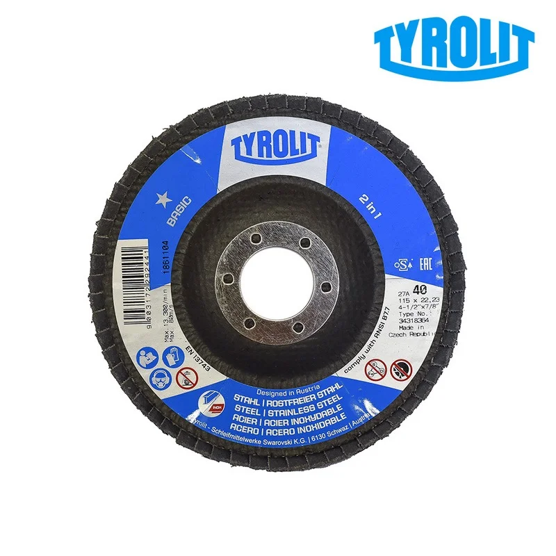 Disco de L&acirc;minas 27cla &Oslash;115x22,23 Za40q-B Tyrolit