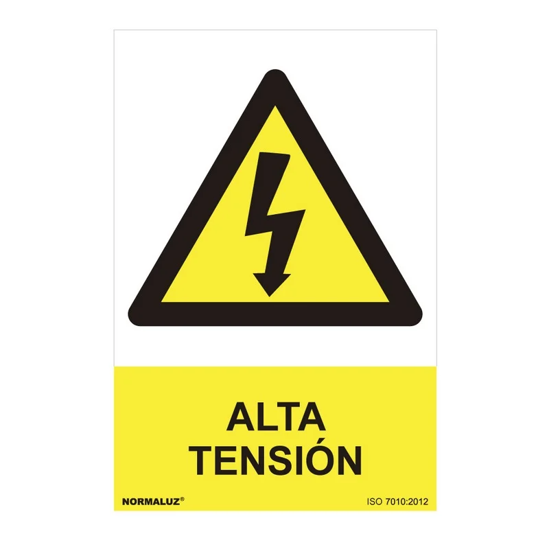 Sinal Perigo Alta Tens&atilde;o (Pvc 0.7mm) 30x40cm