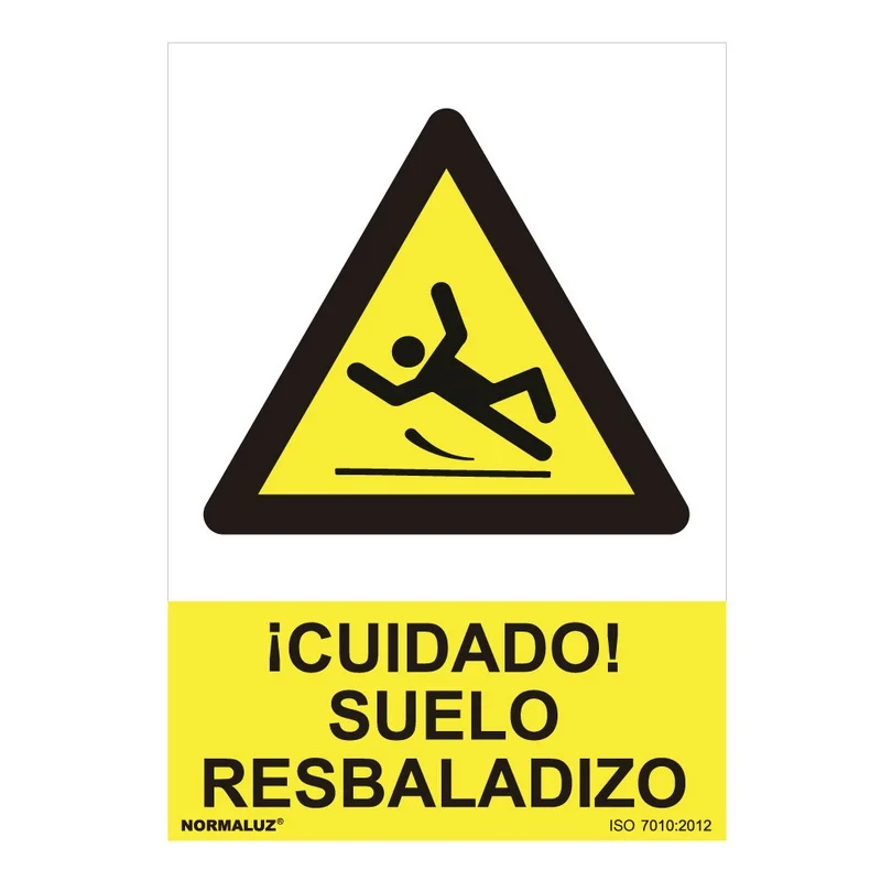 Sinal Perigo 'cuidado, Ch&atilde;o Escorregadio' (Pvc 0.7