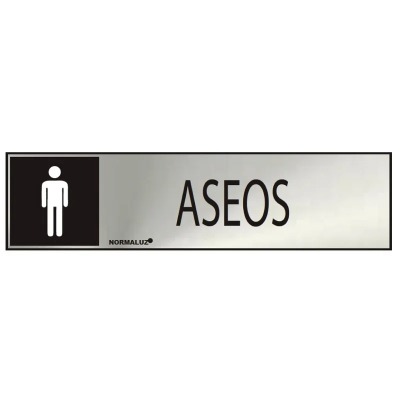 Sinal Informativo Wc  Homem (Inox Adesivo 0.8mm.