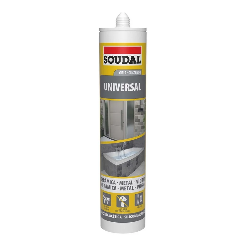 Silicone Universal Cinzento 280ml 115927 Soudal