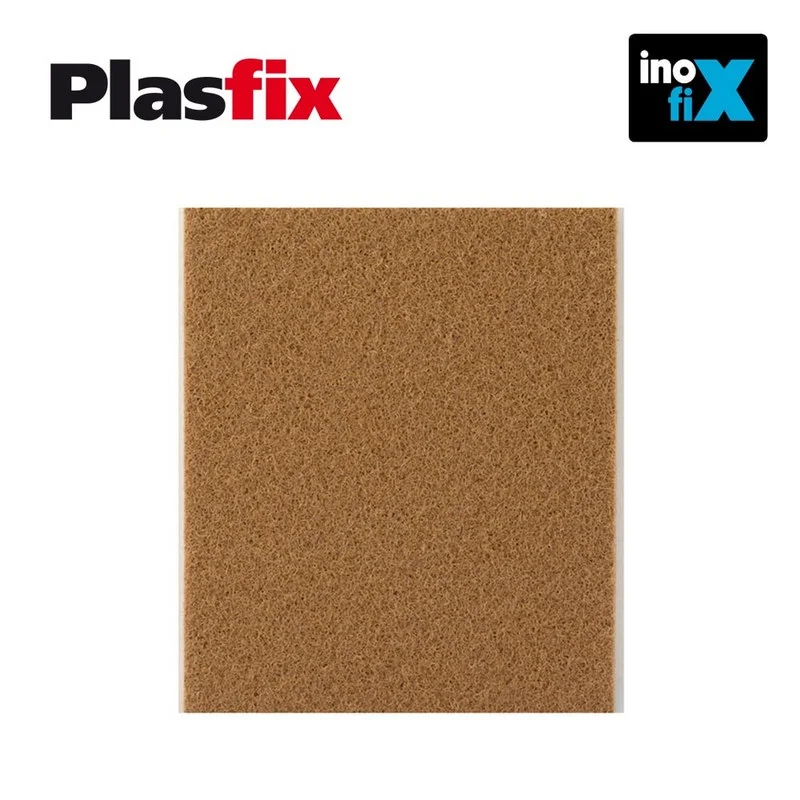 Pack 1 Feltros Adesivos Sinteticos Castanho 100x85mm Plasfix Inofix
