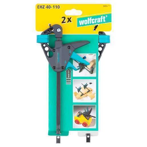 Sargento Monomanual (2 Unidades) 2" Ehz 40-110" 40mm Long 3455100 Wolfcraft