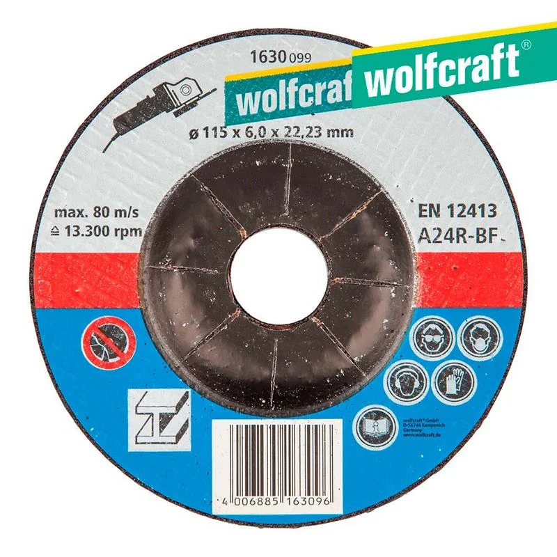 Disco Para Desbastar &Oslash; 115 X 6,0 X 22,23Mm. Wolfcr