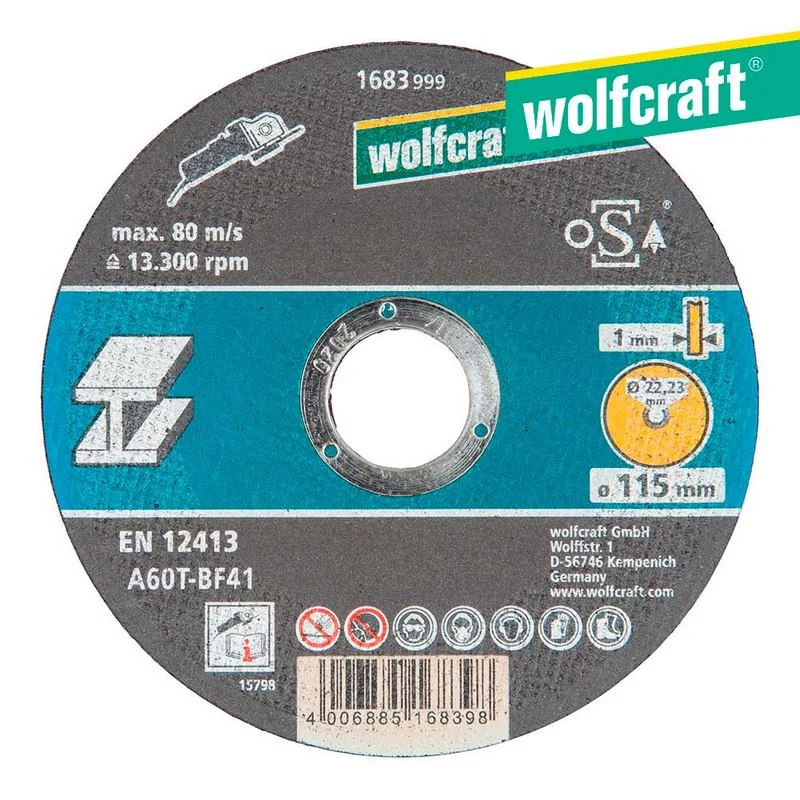 Disco De Corte Para Metal &Oslash; 115 X 1,0 X 22,23Mm Wo