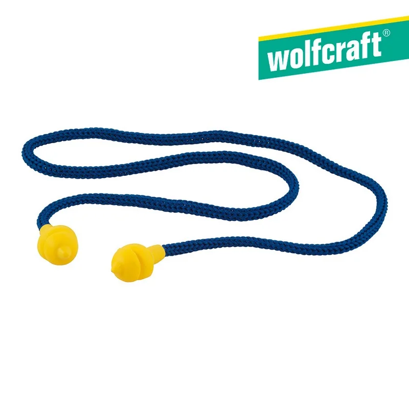 Tamp&otilde;es Audio-Protectores Reutilizaveis com Cord&atilde;o 4872000 Wolfcraft