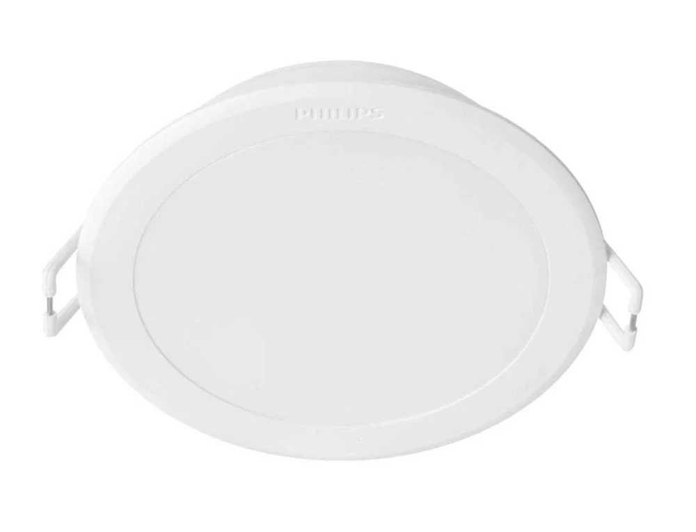 Downlight led de encastrar 5,5w 550lm 4000k luz dia mod. m&eacute;son. feito de pl&aacute;stico, cor branca, 15000