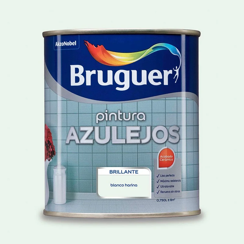 Esmalte Brilhante Para Azulejos. Branco Farinha 0,