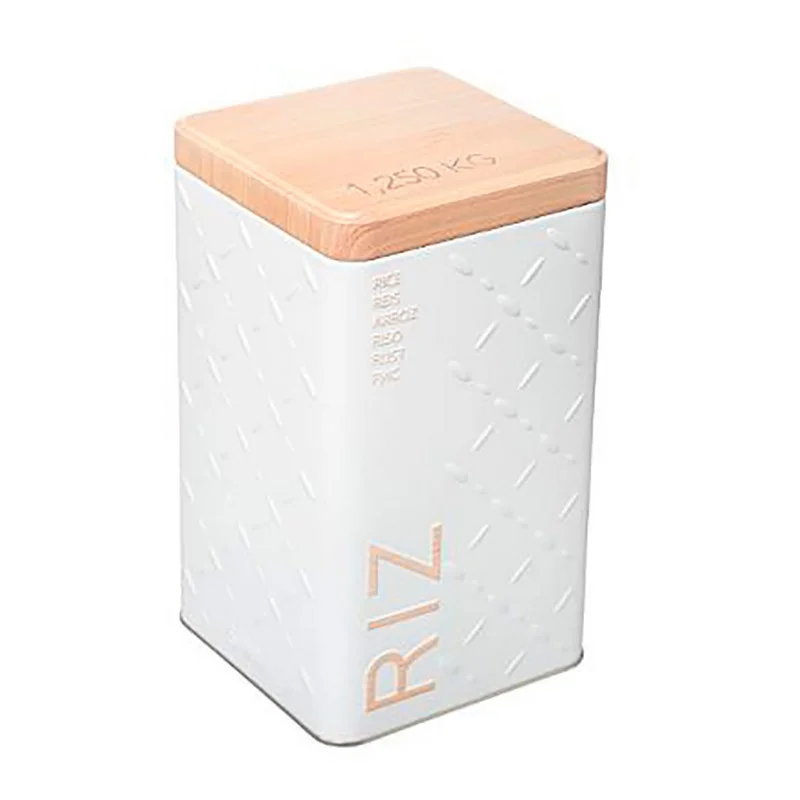 Caixa Metalica Para Arroz 1250Gr Mod.Scandi Nature