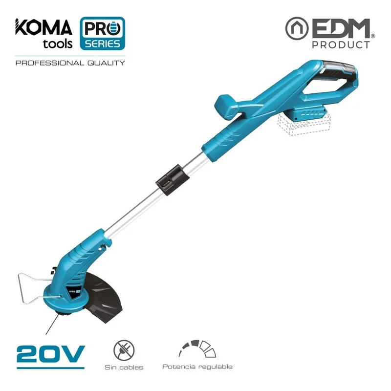 Ro&ccedil;adora Pot&ecirc;ncia: 20v (Sem Bateria e Carregador) 28,5x155cm Koma Tools Pro Series Battery