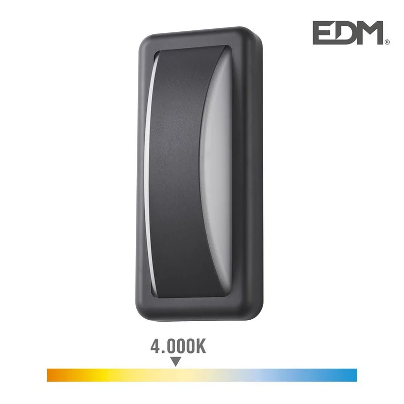 Aplique LED 6w 200lm 4000k Luz Dia Retangular Edm