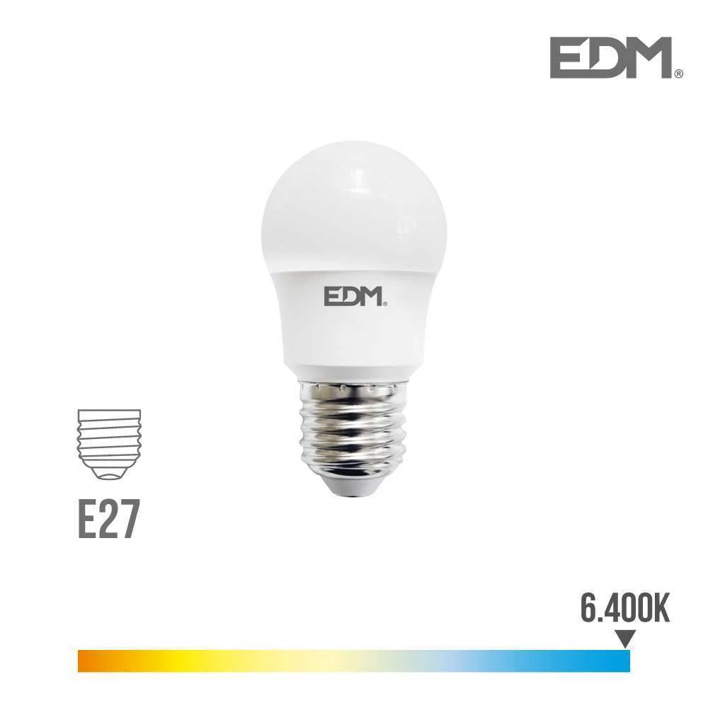 L&acirc;mpada Esferica LED E27 8.5w 940 Lm 6400k Luz Fr.