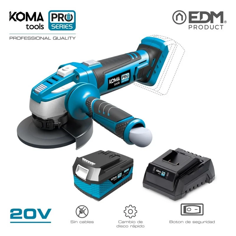 Kit Rebarbadora 20v Koma Tools Pro Series com 1 B.
