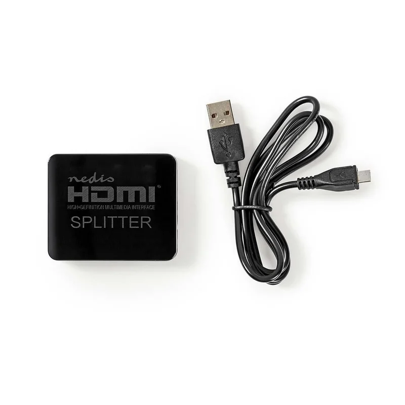 2 Puertos | Divisor Hdmi | Negro
