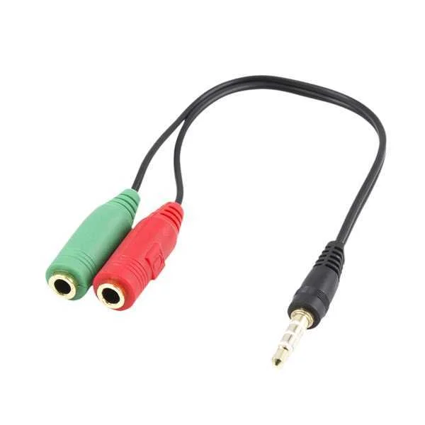 Cabo Audio Splitter Ewent Ec1640 1xjack 3.5mm Macho para 2xjack3.5mm F&ecirc;mea 0.15m Preto