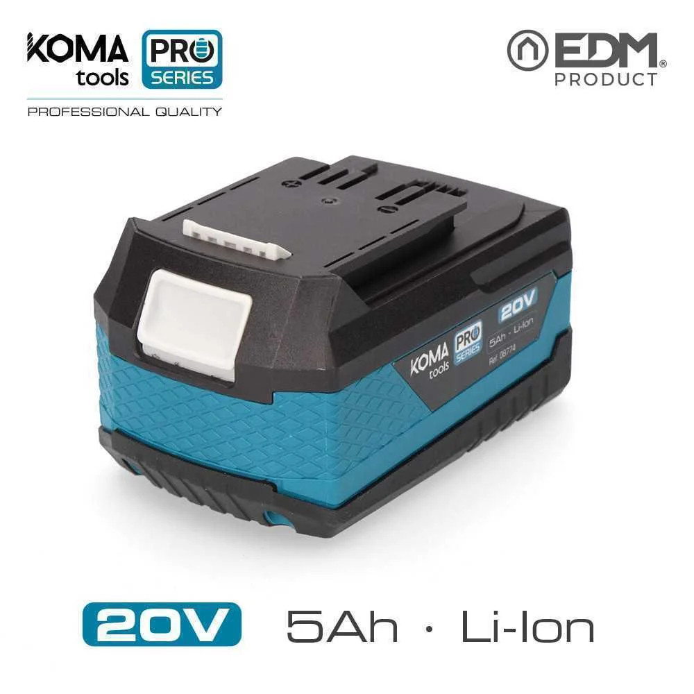 Bateria de Li-Ion 20v 5.0a 7,5x11,7x6,3cm Koma Tools Pro Series Battery