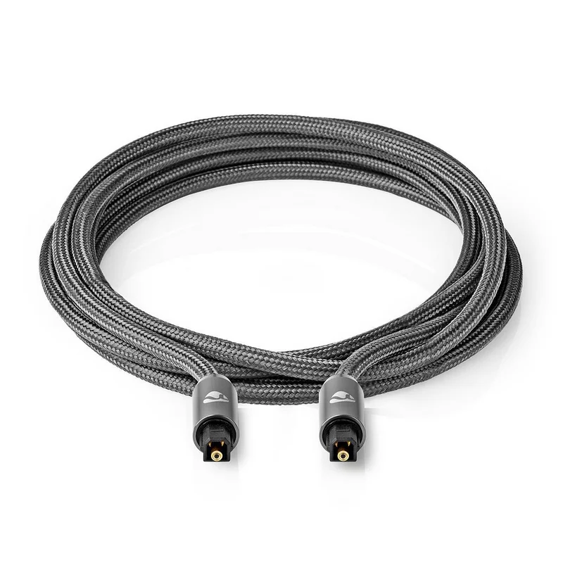 Cabo de &Aacute;udio &Oacute;tico Macho-Macho Toslink Nedis