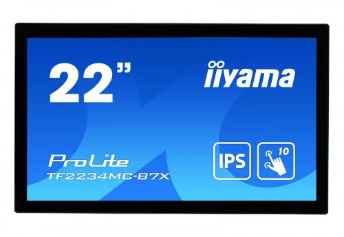 Iiyama 54.6cm (21,5") Tf2234mc-B7x 16:9 M-Touch Hdmi+Dp Ips