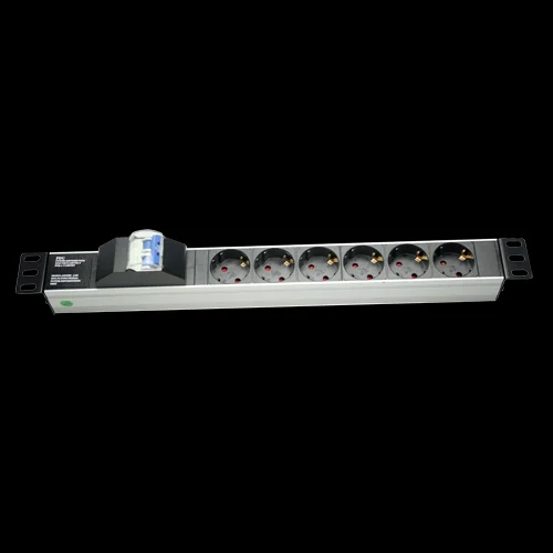 Tomada de Corrente M&uacute;ltipla - Formato Rack - 6 Sa.
