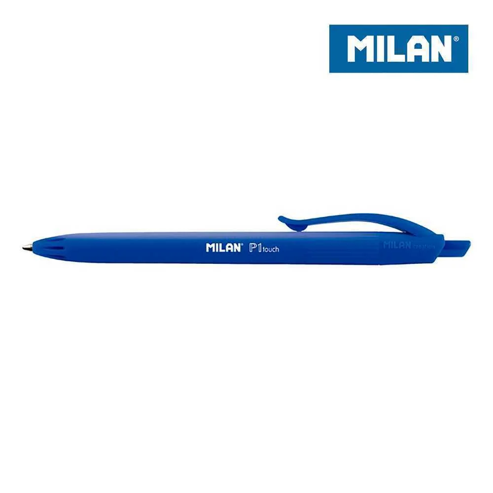 Bl&iacute;ster com 3 Canetas Azuis Milan