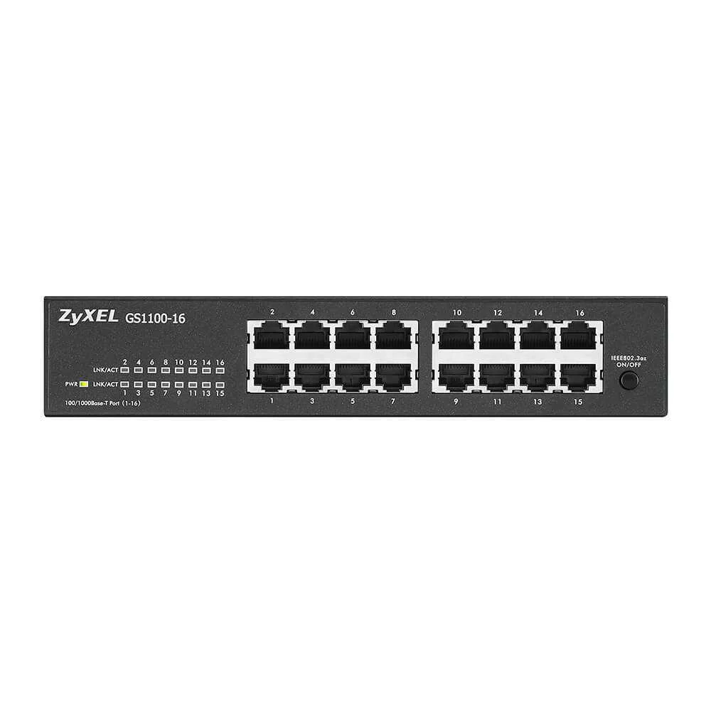 Switch Unmanaged 16 Portas Gigabit Ethernet 10/100/1000 - Zyxel