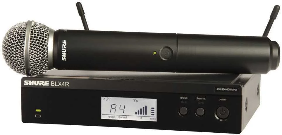 Sistema Inal&aacute;mbrico Sm58 de Mano Con Receptor Enr.