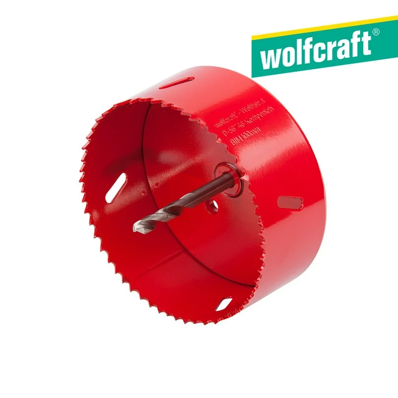 Broca Craneana Bim Completo com Adaptador e Broca Piloto &Oslash;100mm 5493000 Wolfcraft