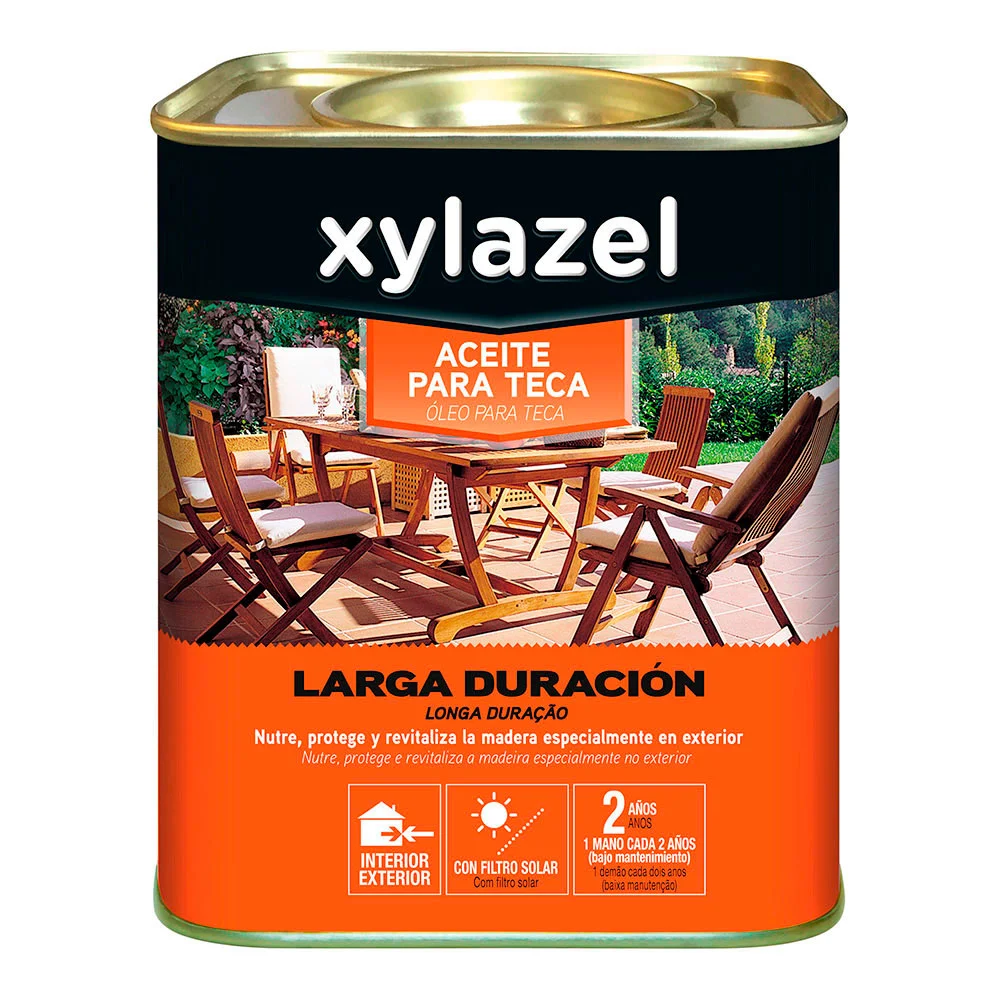 Xylazel Azeite para Teca Larga Dura&ccedil;&atilde;o Cor Nogal .