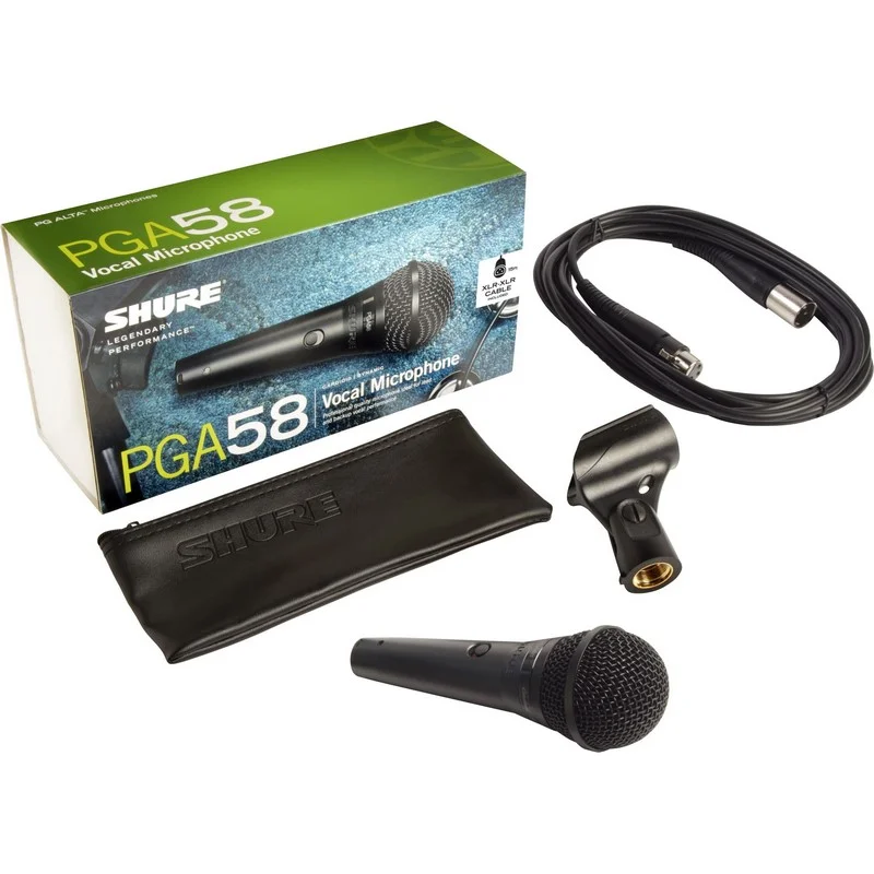 Microfone Vocal Din&acirc;mico Com Switch E Cabo Xlr