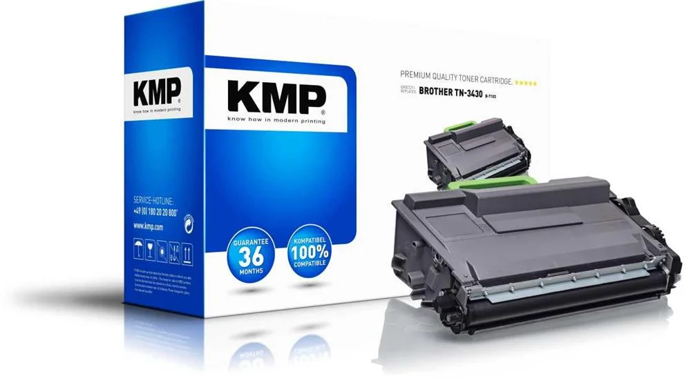 Kmp Toner Brother Tn-3430 Schwarz 3000s. B-T103
