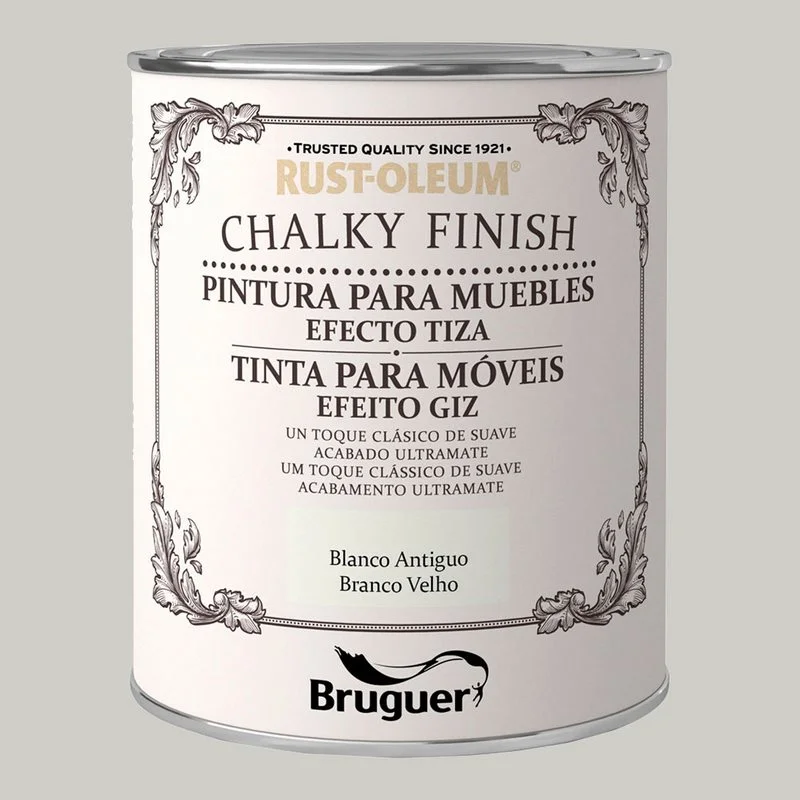 Rust-Oleum Chalky Finish M&oacute;veis Branco Antigo 0,1.