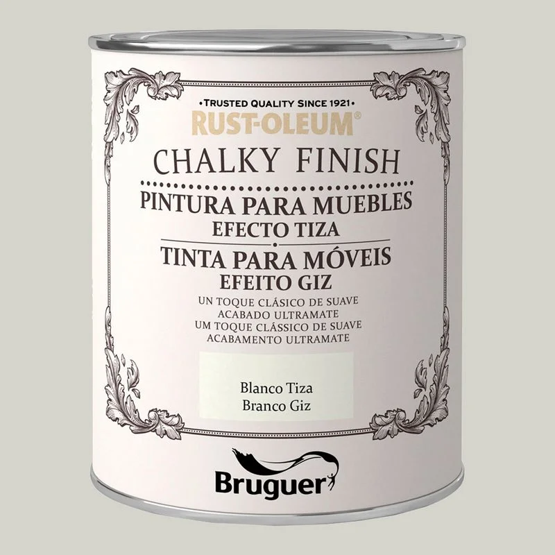 Rust-Oleum Chalky Finish M&oacute;veis Branco Giz 0,125l 5397508 Bruguer