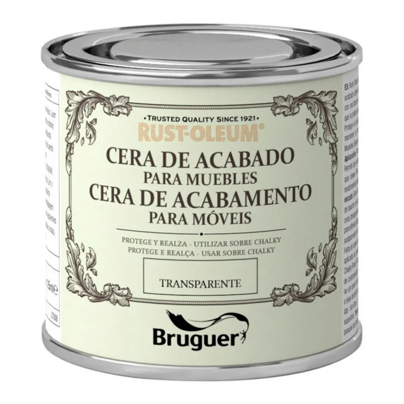 Rust-Oleum Chalky Finish Cera para M&oacute;veis Transparente 0,125l 5397501 Bruguer