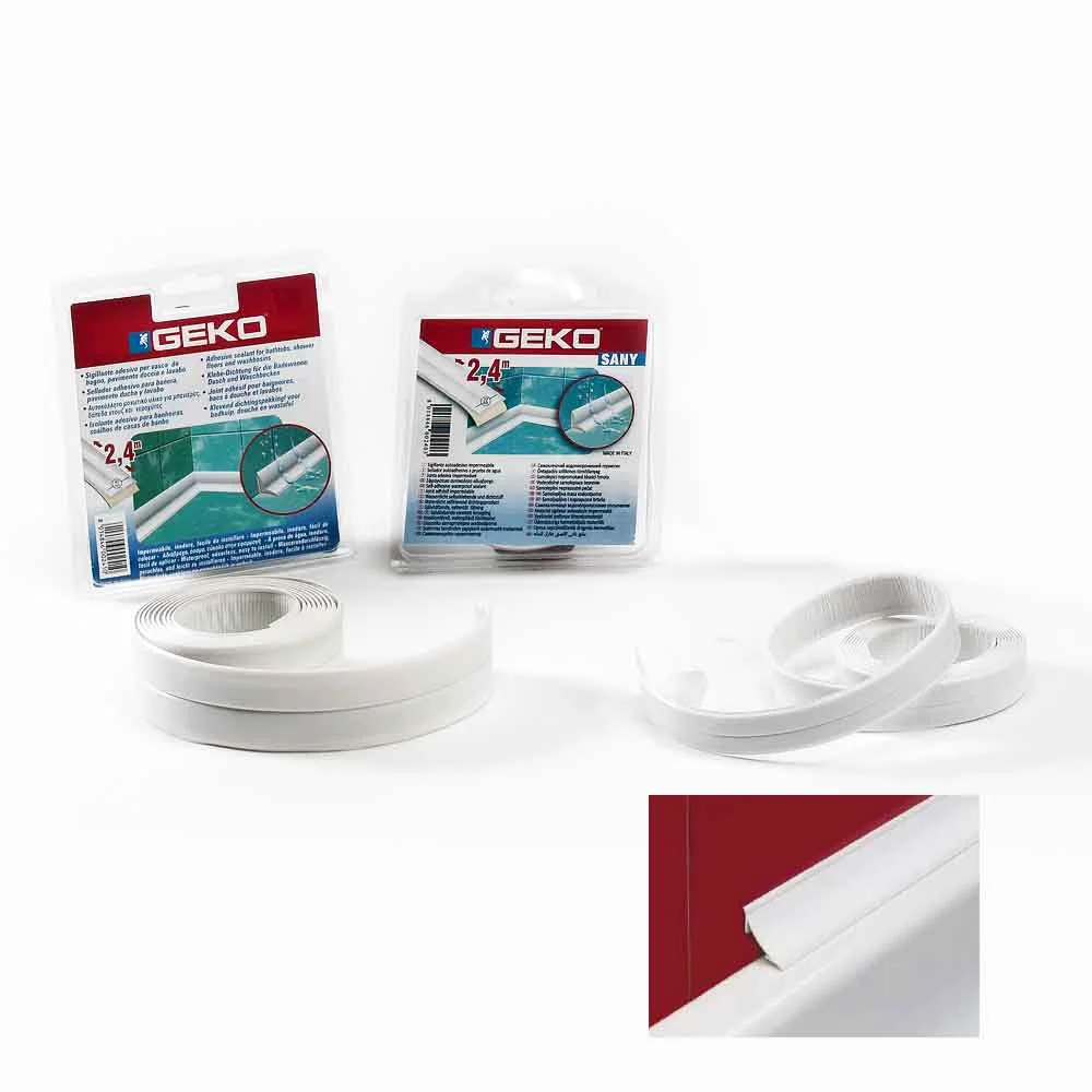 Selante Adesivo para Casas de Banho Branco 22mm X 2,4m