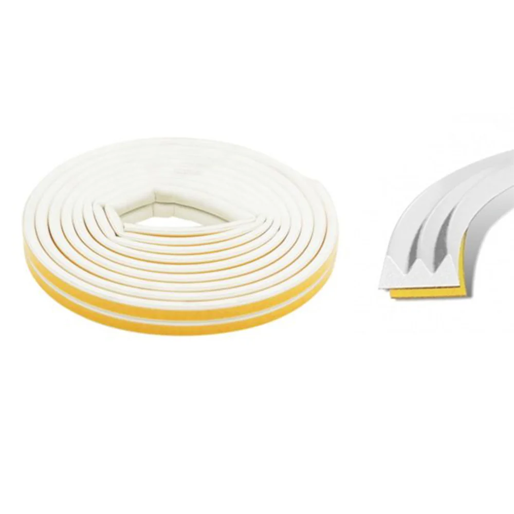 Perfil Adesivo para Calafeta&ccedil;ao Tipo "E" 6m X 9mm Branco