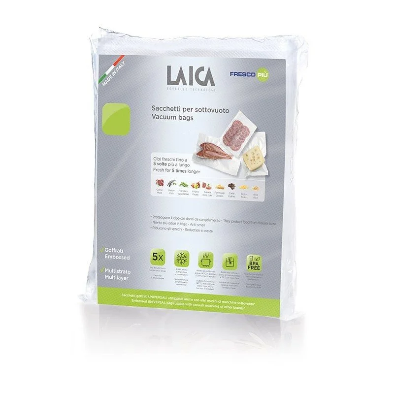 Laica 100 Empty Conservation Bags 20x28 Cm. Vt3501