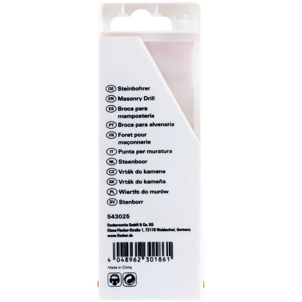 Pack 5 Brocas de Percuss&atilde;o S &Oslash;4/5/6/8/10mm 543025 Fischer