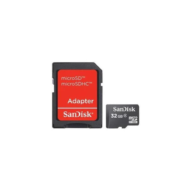 Memory Micro Sdhc 32gb W/Adapt/Cl4 Sdsdqm-032g-B3.
