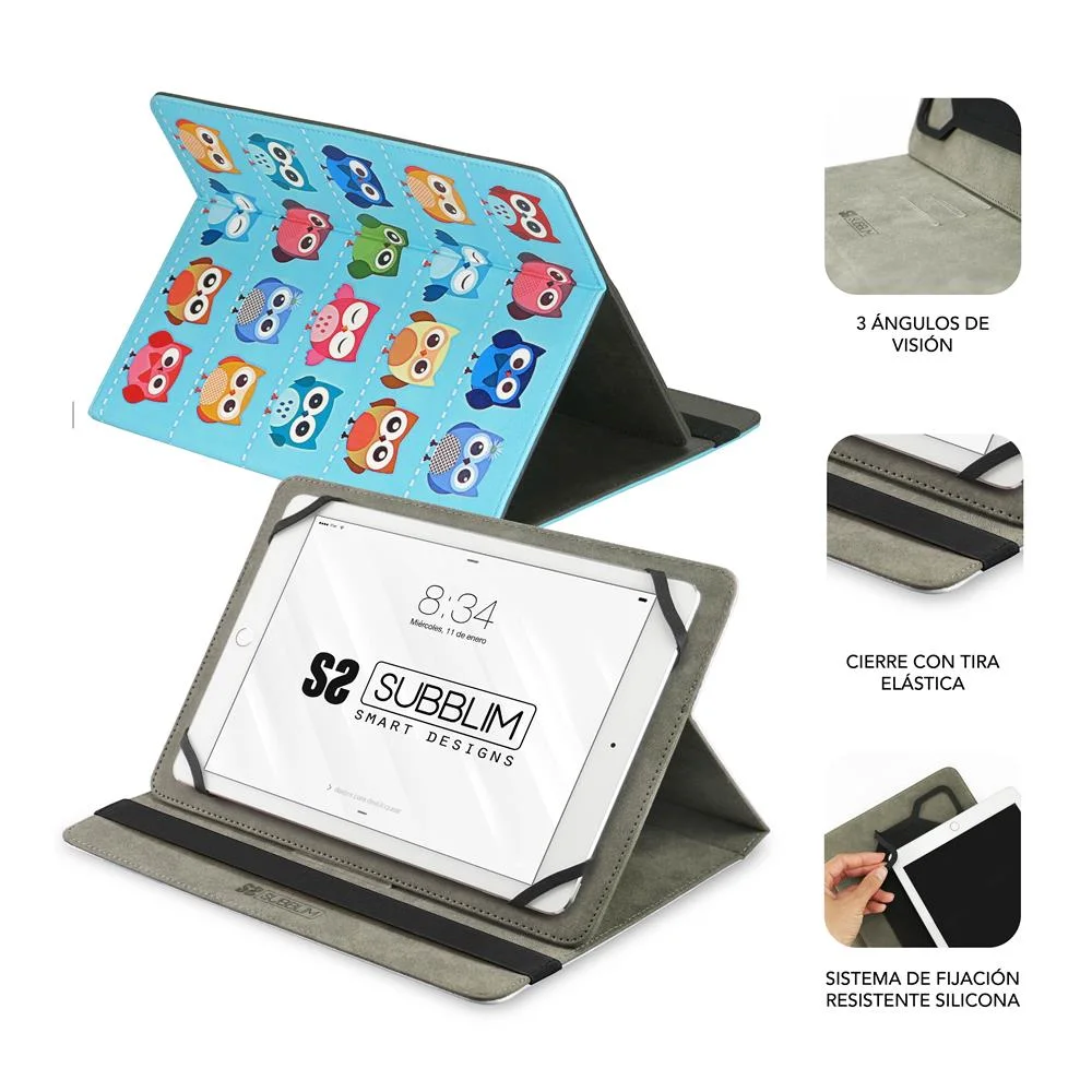 Subblim Funda Tablet Universal Trendy Case Owls 1.