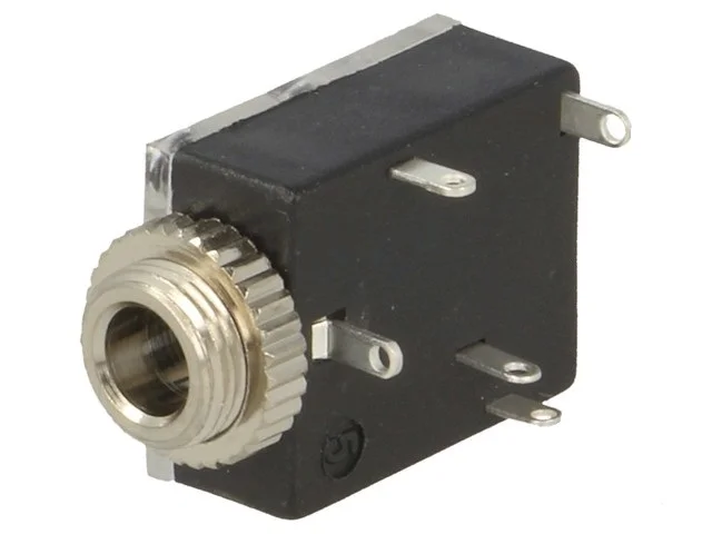 Conector Jack Est&eacute;reo Hembra de 3,5 Mm Con Interr.