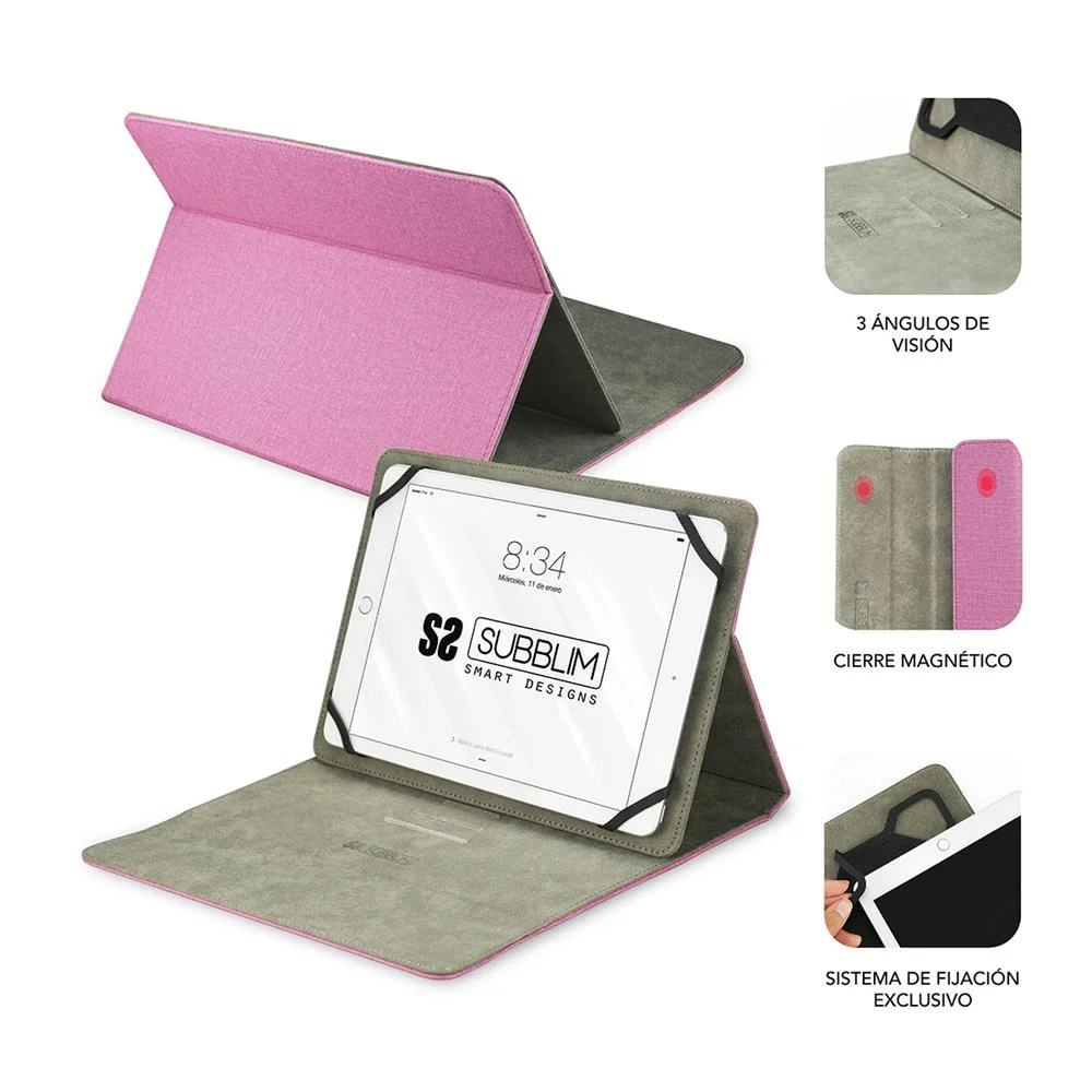 Capa Tablet Universal 10.1" Subblim - Rosa