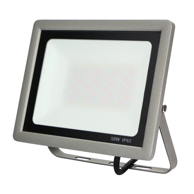 Proyector LED Slim Rgb-W C/Mando Gris 50w
