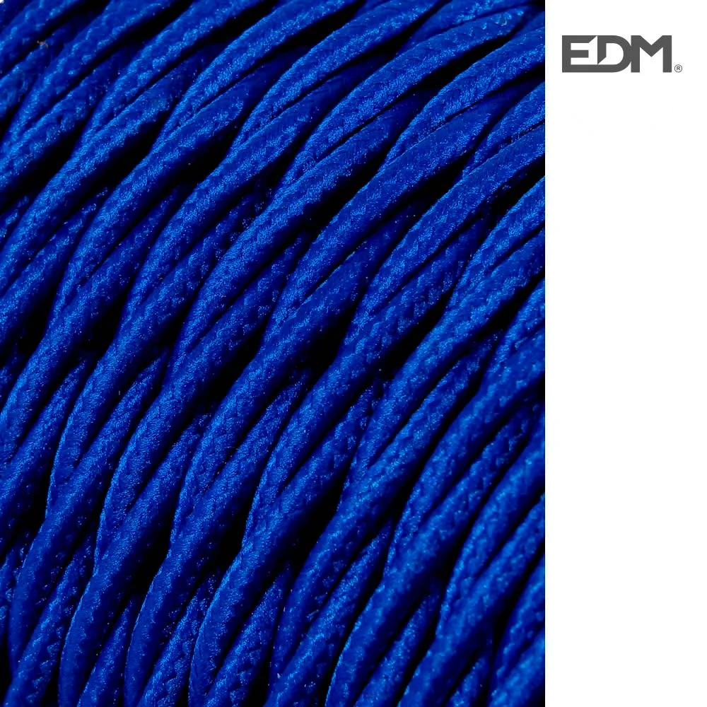 Cabo T&ecirc;xtil Tran&ccedil;ado 2x0,75mm C12 Ouro Seda 25m