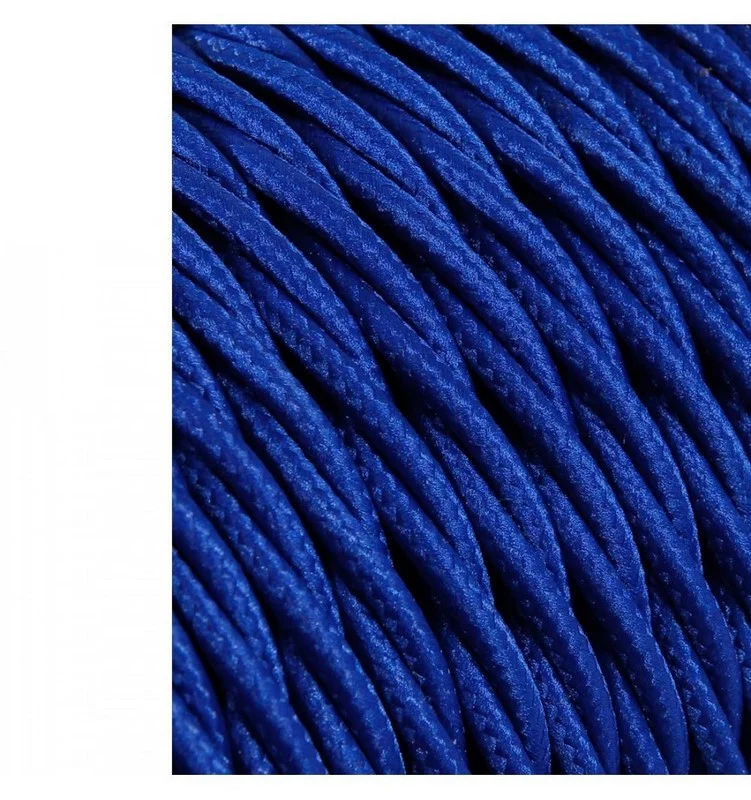 Cabo T&ecirc;xtil Tran&ccedil;ado 2x0,75mm C12 Ouro Seda 25m