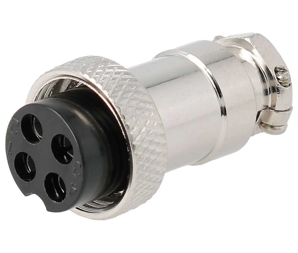 Conector Micr&oacute;fono Hembra A&eacute;reo 4 Pin