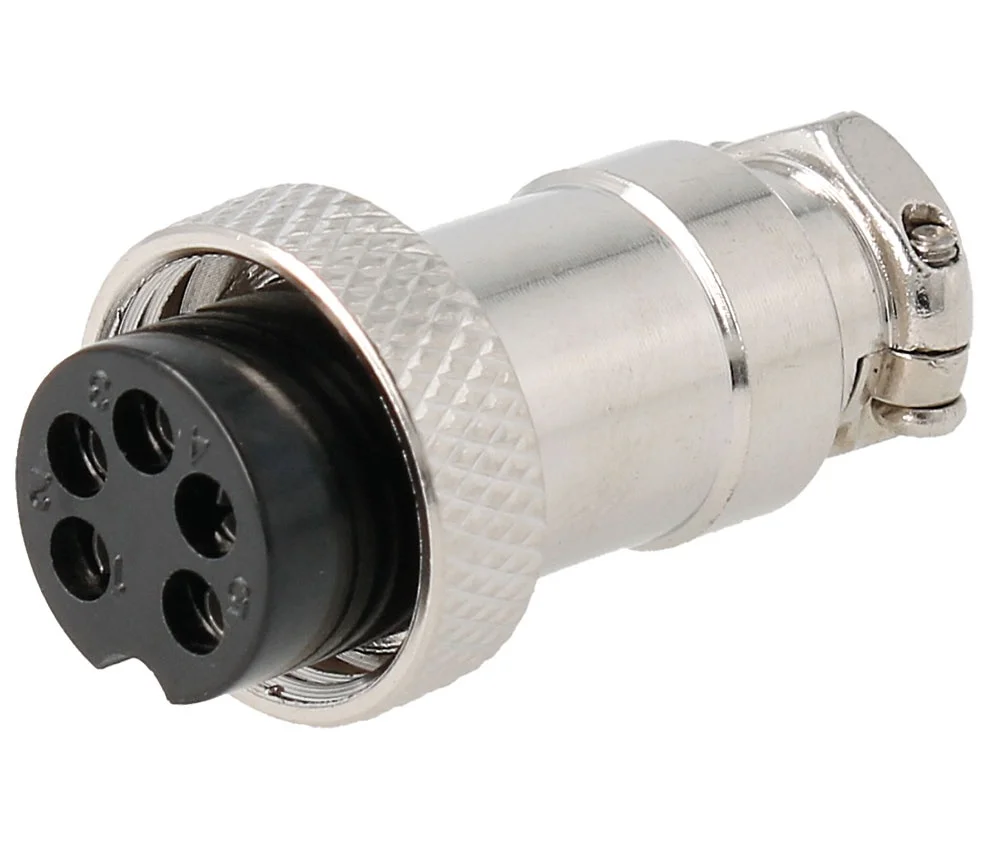 Conector Micr&oacute;fono Hembra A&eacute;reo 5 Pin