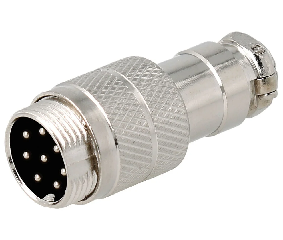 Conector De Microfone A&eacute;reo Macho De 8 Pinos