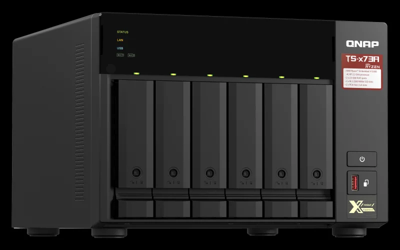 Nas Qnap Ts-673a-8g/ 6 Bah&iacute;as 3.5"- 2.5"/ 8gb Ddr.
