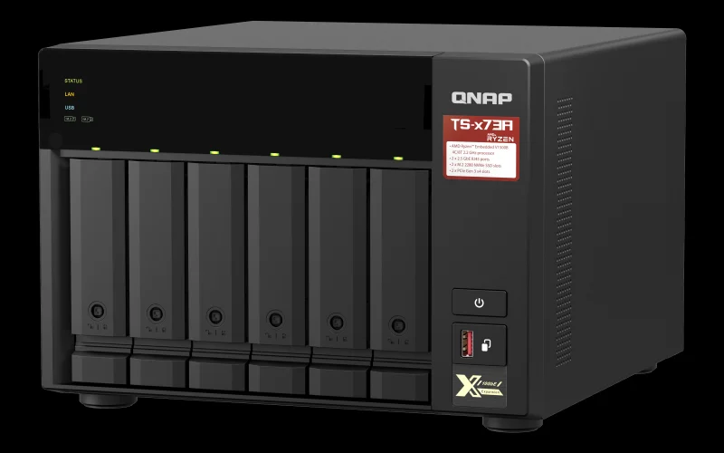 Nas Qnap Ts-673a-8g/ 6 Bah&iacute;as 3.5"- 2.5"/ 8gb Ddr.