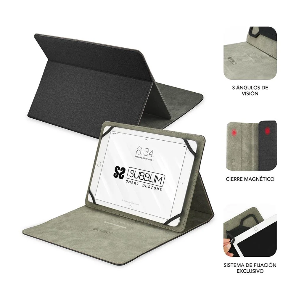 Capa Tablet 10.1'' Universal Preto Subblim